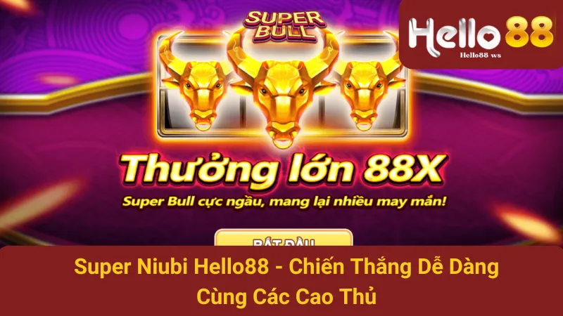 Super Niubi Hello88 - Chiến Thắng Dễ Dàng Cùng Các Cao Thủ