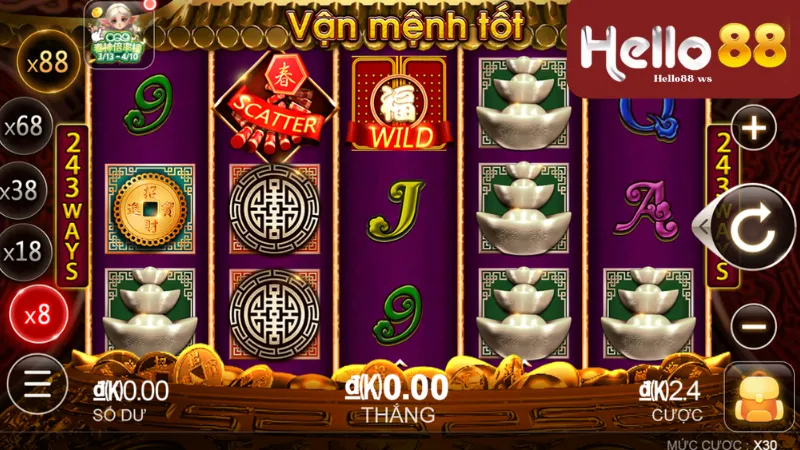 Cách chơi Good Fortune Hello88 hiệu quả